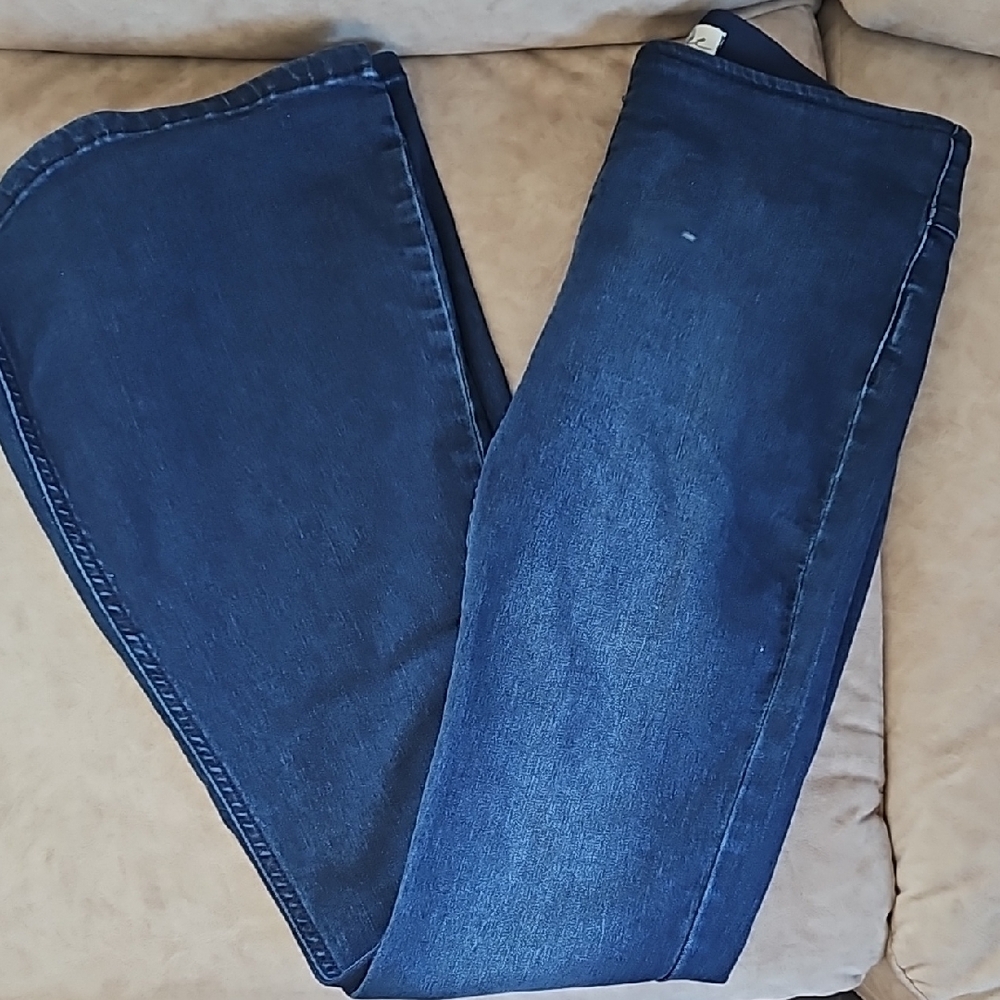We The Free Blue Flare & Wide Leg Jeans